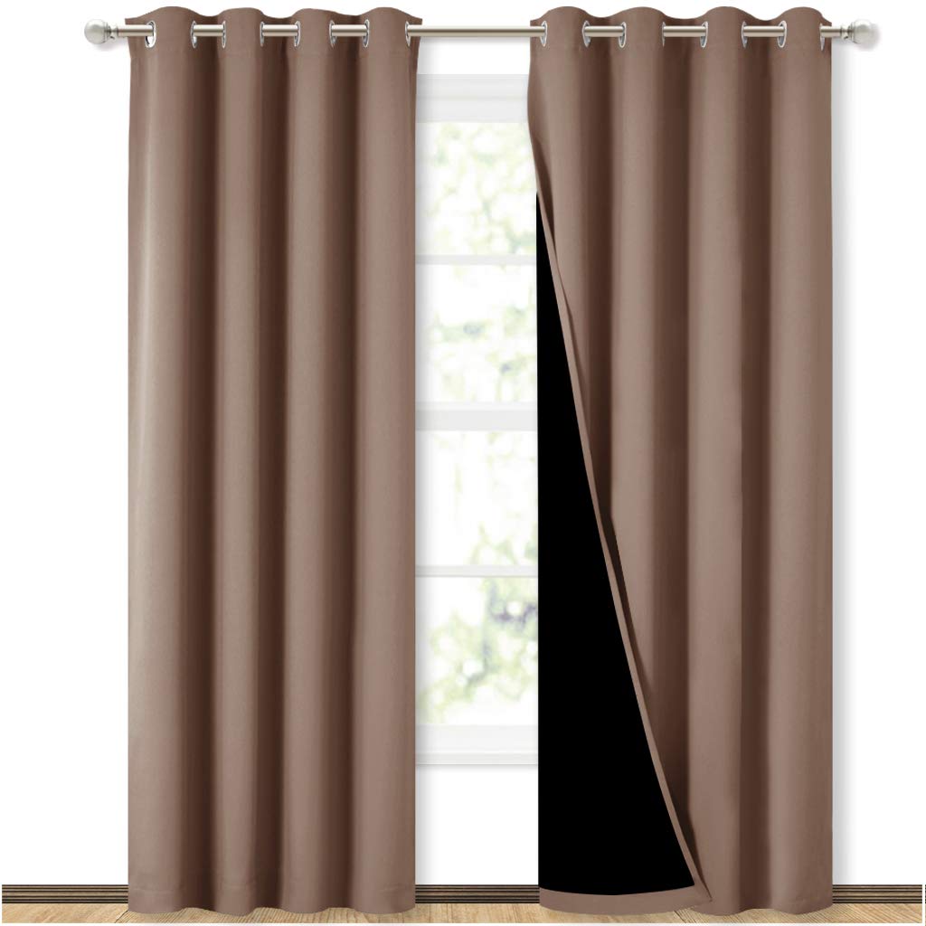 Cappuccino Blackout Curtains 52" x 84" 2 Panels X52494