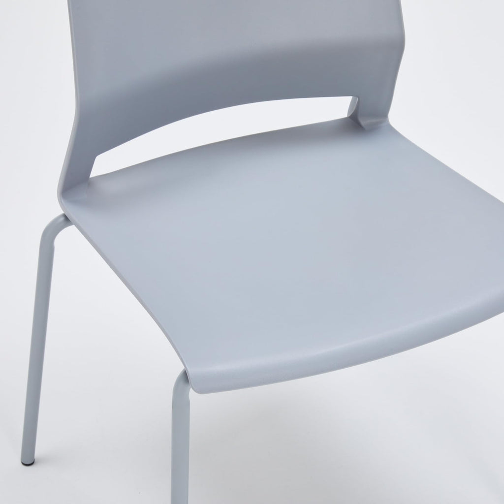 Grey Stacking Guest Chairs Set of 4 K5221