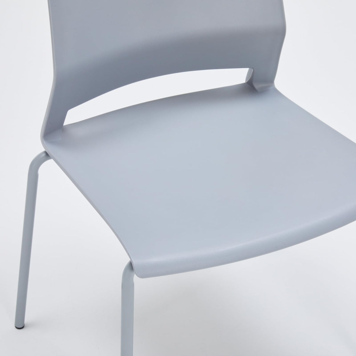 Grey Stacking Guest Chairs Set of 4 K5221