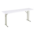 White Rectangular Blow-Molded Plastic Folding Training Table Z83087