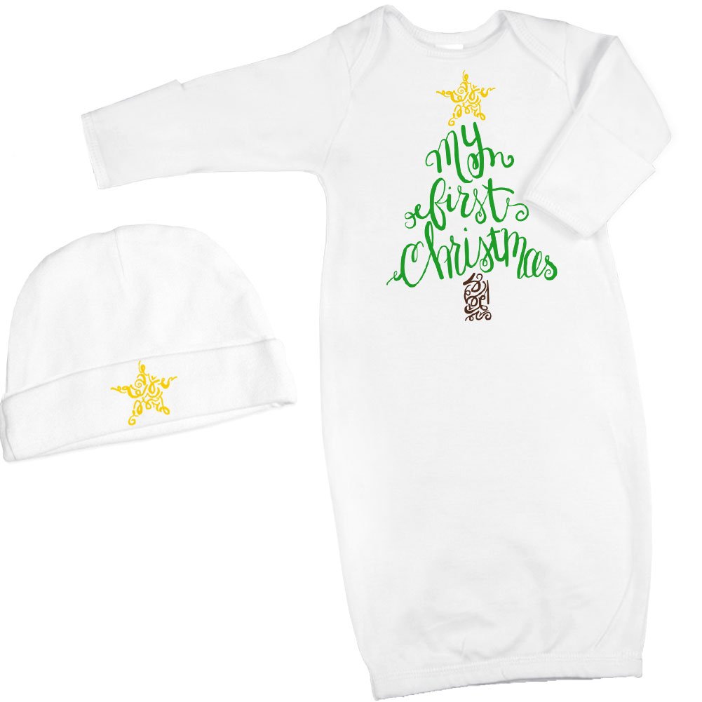 Infant Gown with Christmas Tree Y476582