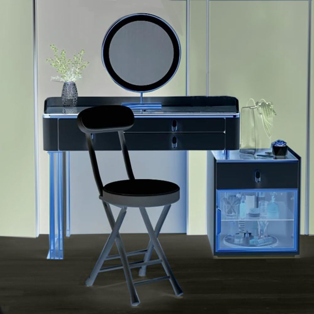Black 18 Inch Folding Stool I6628