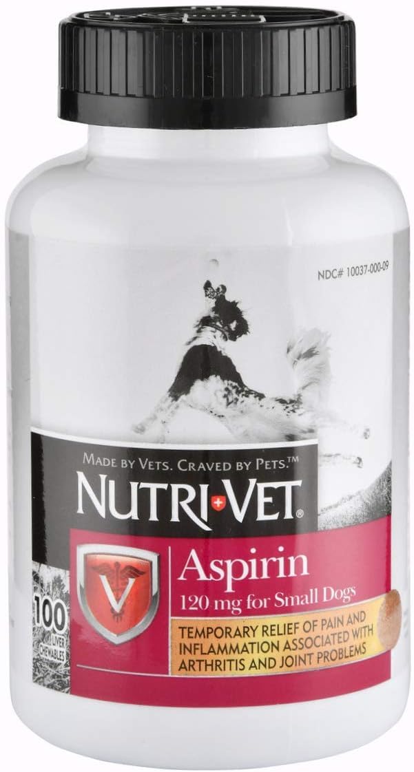 Aspirin 120mg Liver Chewables for Small Dogs 100 count 3 Pack B3790