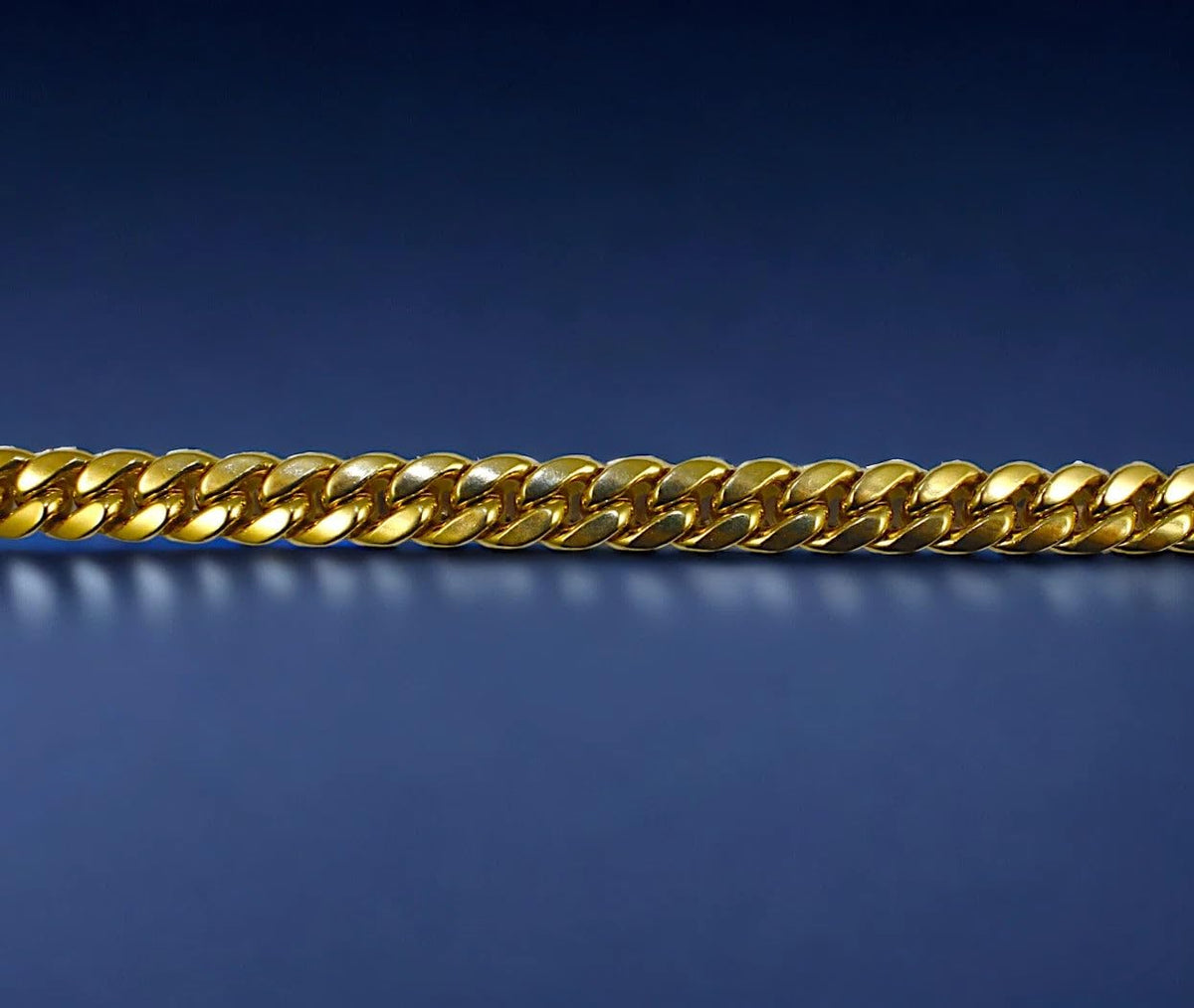 14K Yellow Gold Solid Miami Cuban Chain V759205