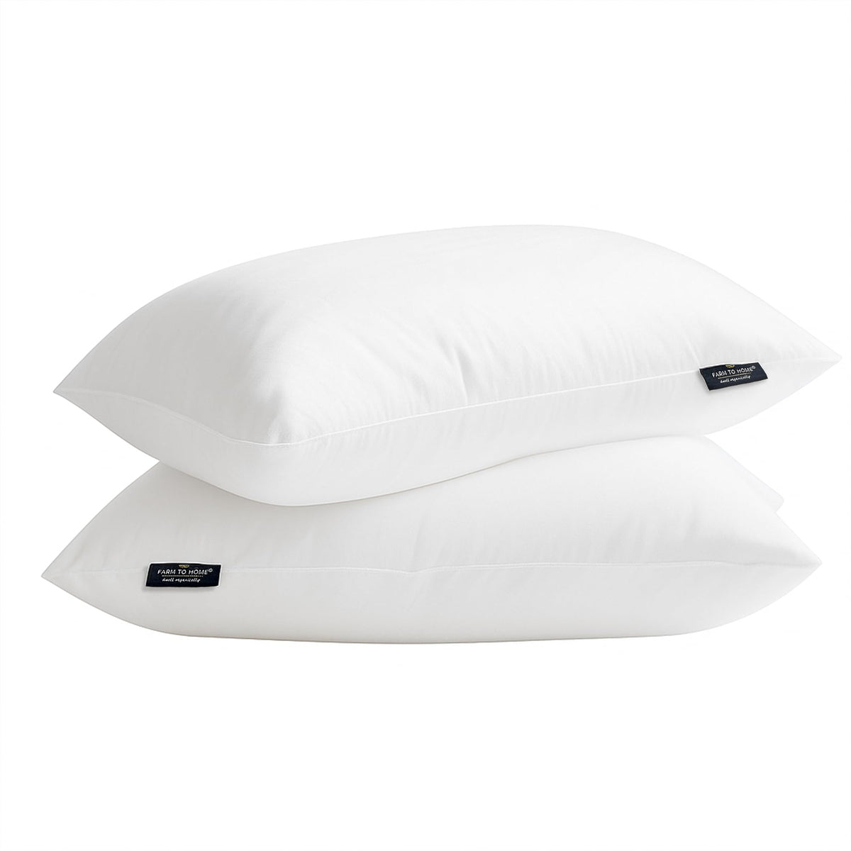 100% Organic Cotton Cover King Size Bed Pillows Set of 2 T115207