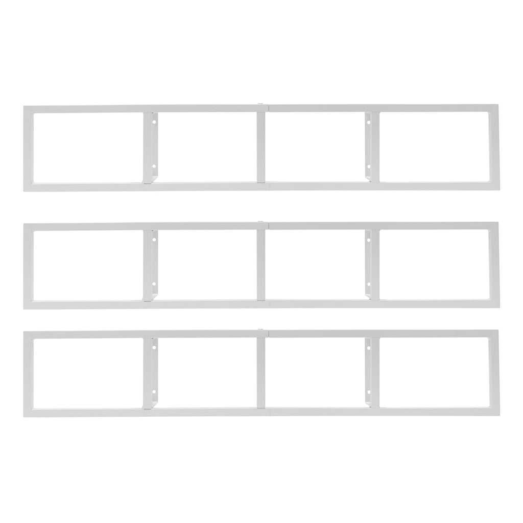 34 Inch White Metal CD Storage Shelf N589