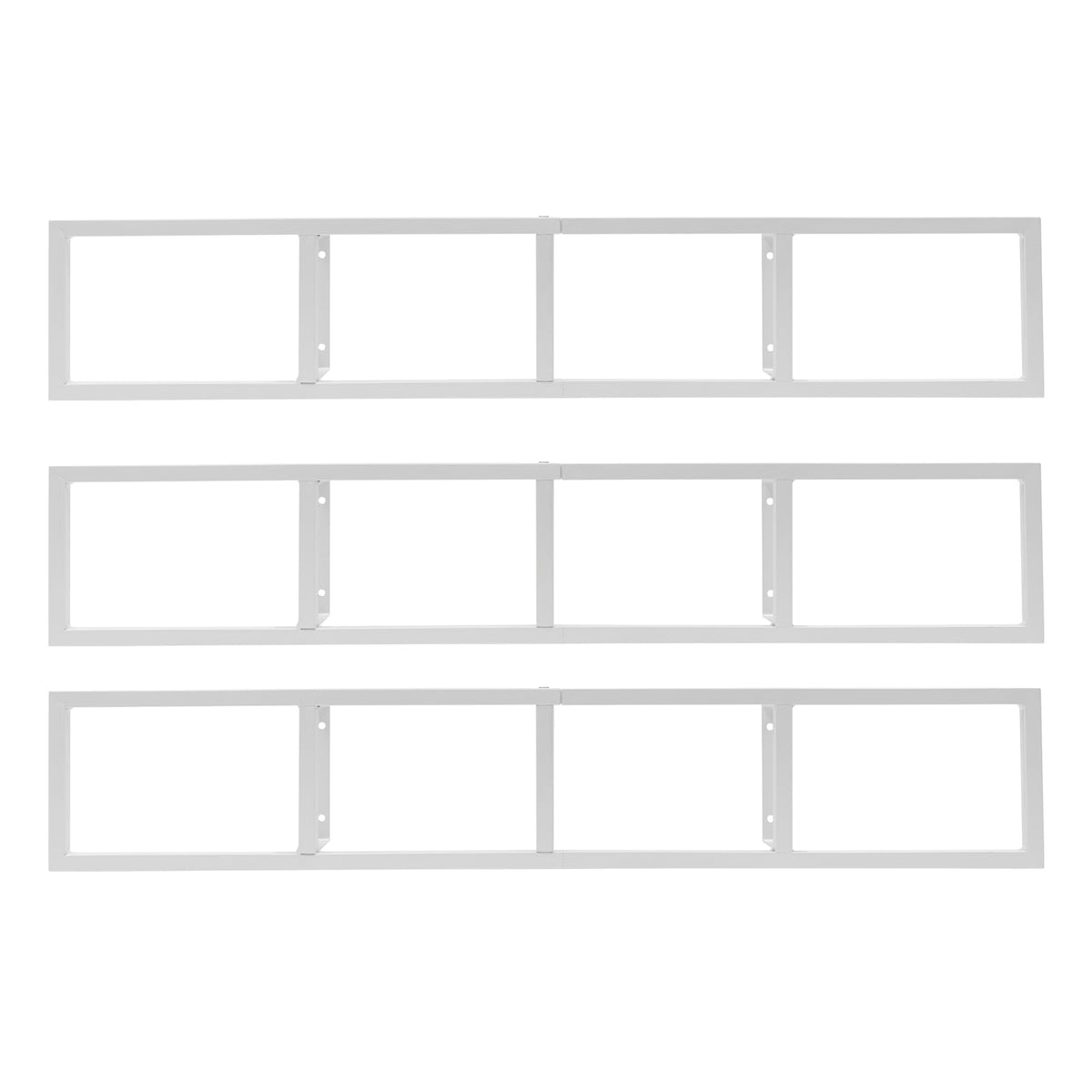 34 Inch White Metal CD Storage Shelf N589
