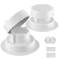Aluminum RV Plumbing Vent Cap, Camper Roof Sewer Cap White 2 Packs R443