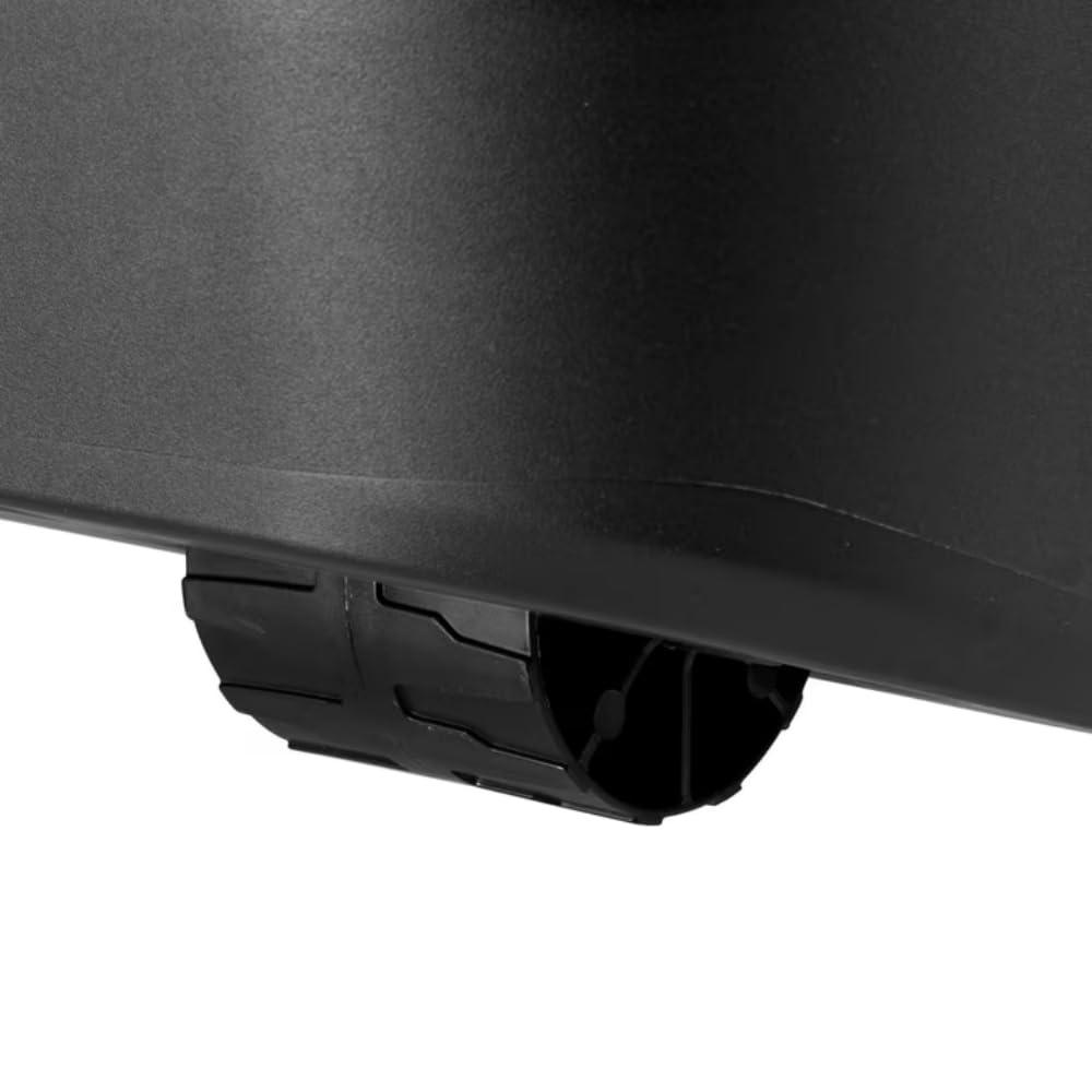 Black 22 Gallon Wheeled Plastic Storage Trunk F8308