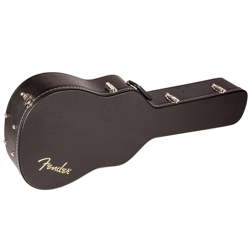 Black Flat-Top Dreadnought Acoustic Guitar Case with 1-inch Foam Padding L3263