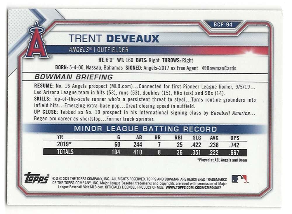 Baseball Card F68966