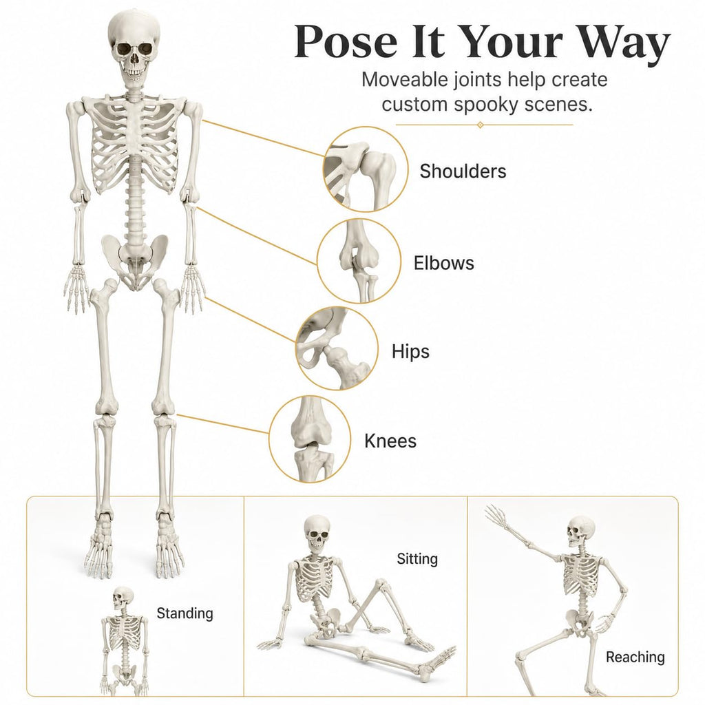 5.4 FT Poseable Skeleton S767453