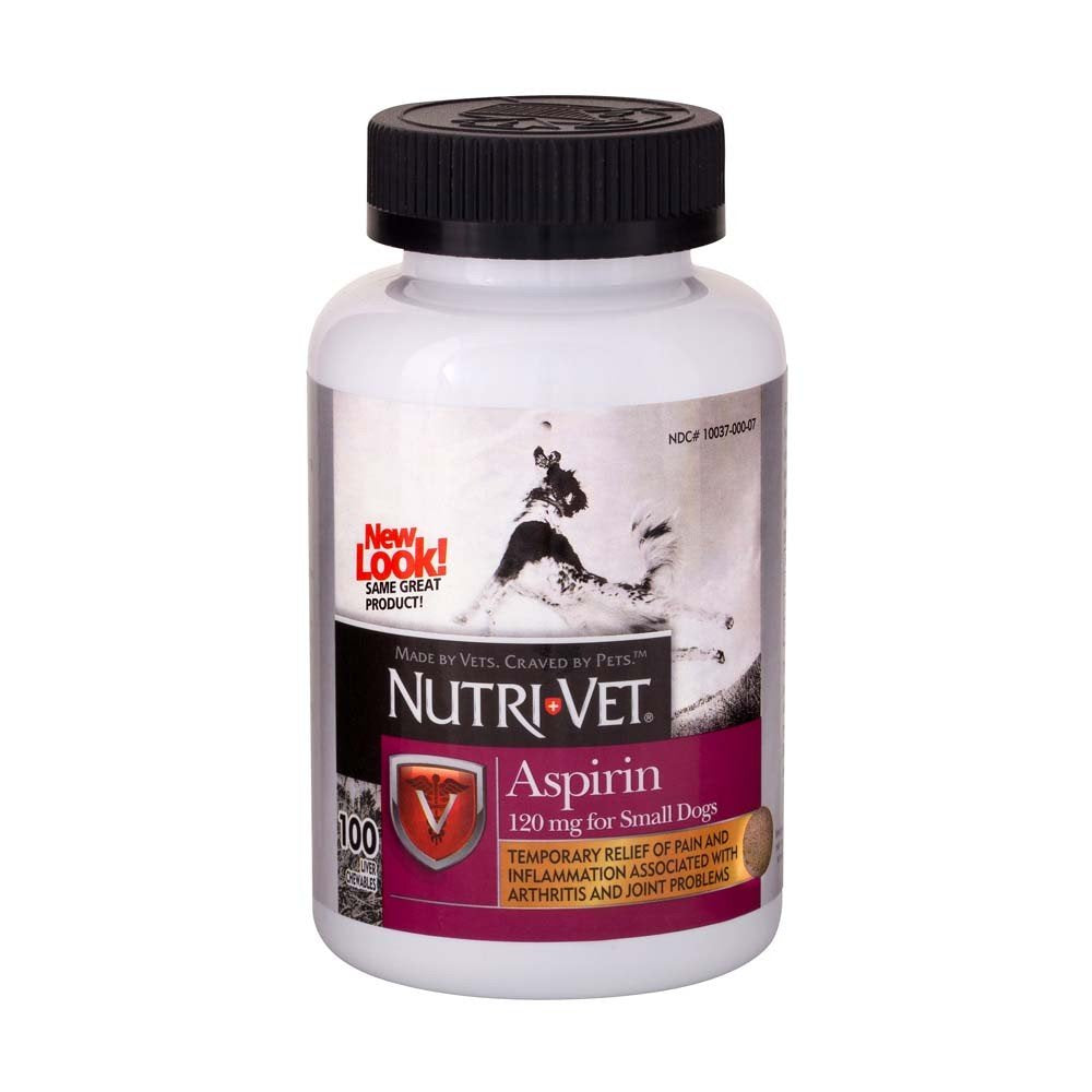 Aspirin 120mg Liver Chewables for Small Dogs 100 count 3 Pack B3790