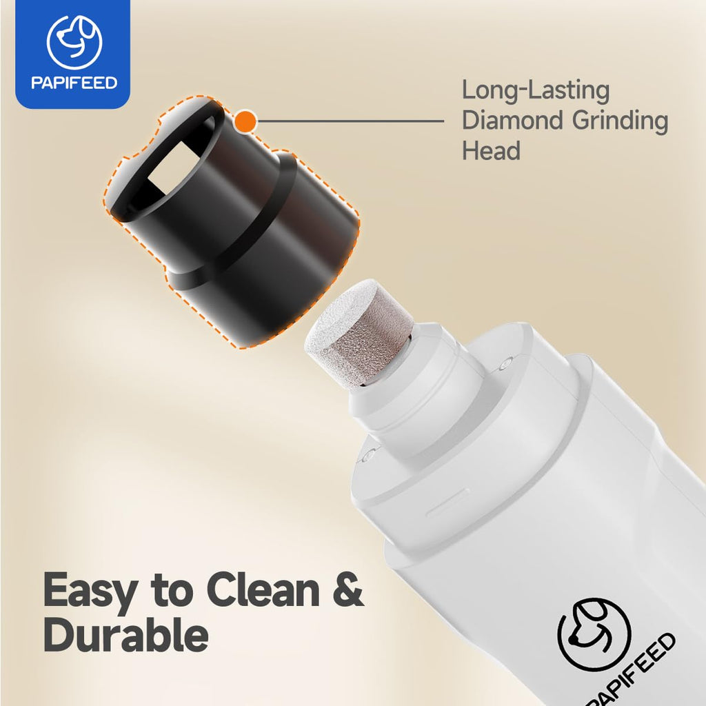 Ultra Quiet 3-Speed Rechargeable Dog Nail Grinder with LED Light S448796