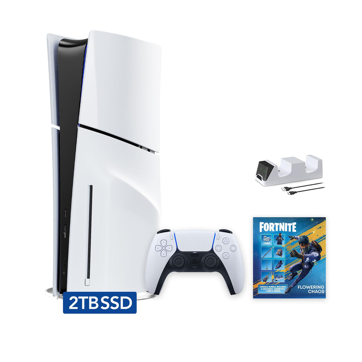 White 2TB Disc Edition Gaming Console R9089