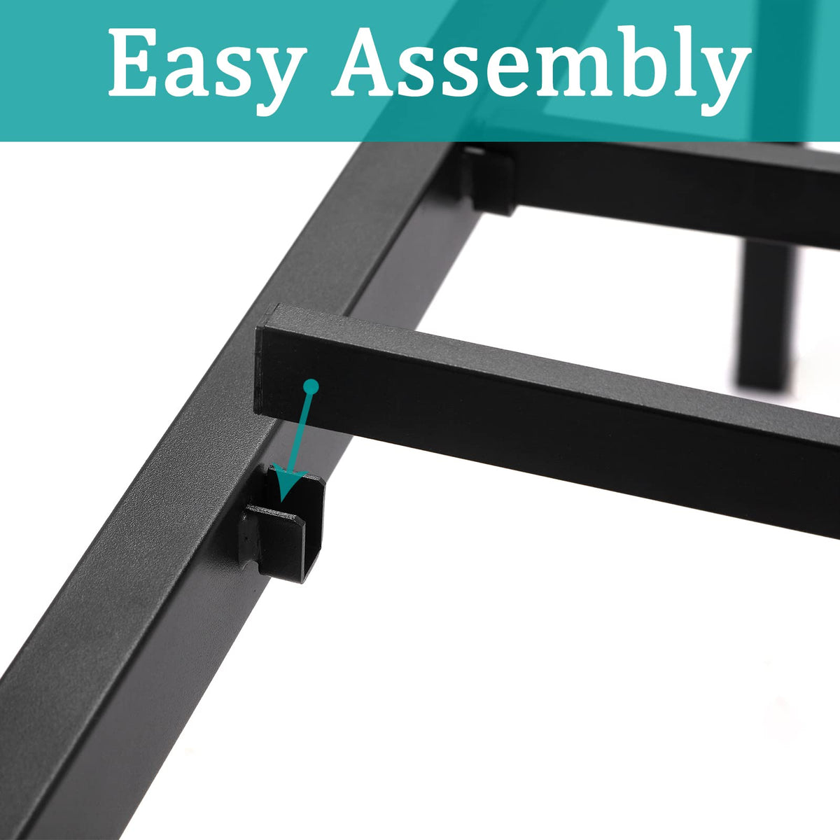 Queen Size 14 Inch Heavy Duty Metal Platform Bed Frame E797498
