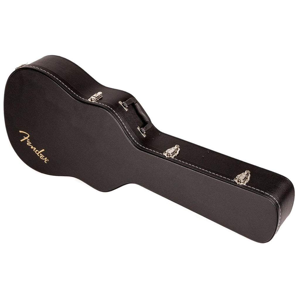 Black Flat-Top Dreadnought Acoustic Guitar Case with 1-inch Foam Padding L3263