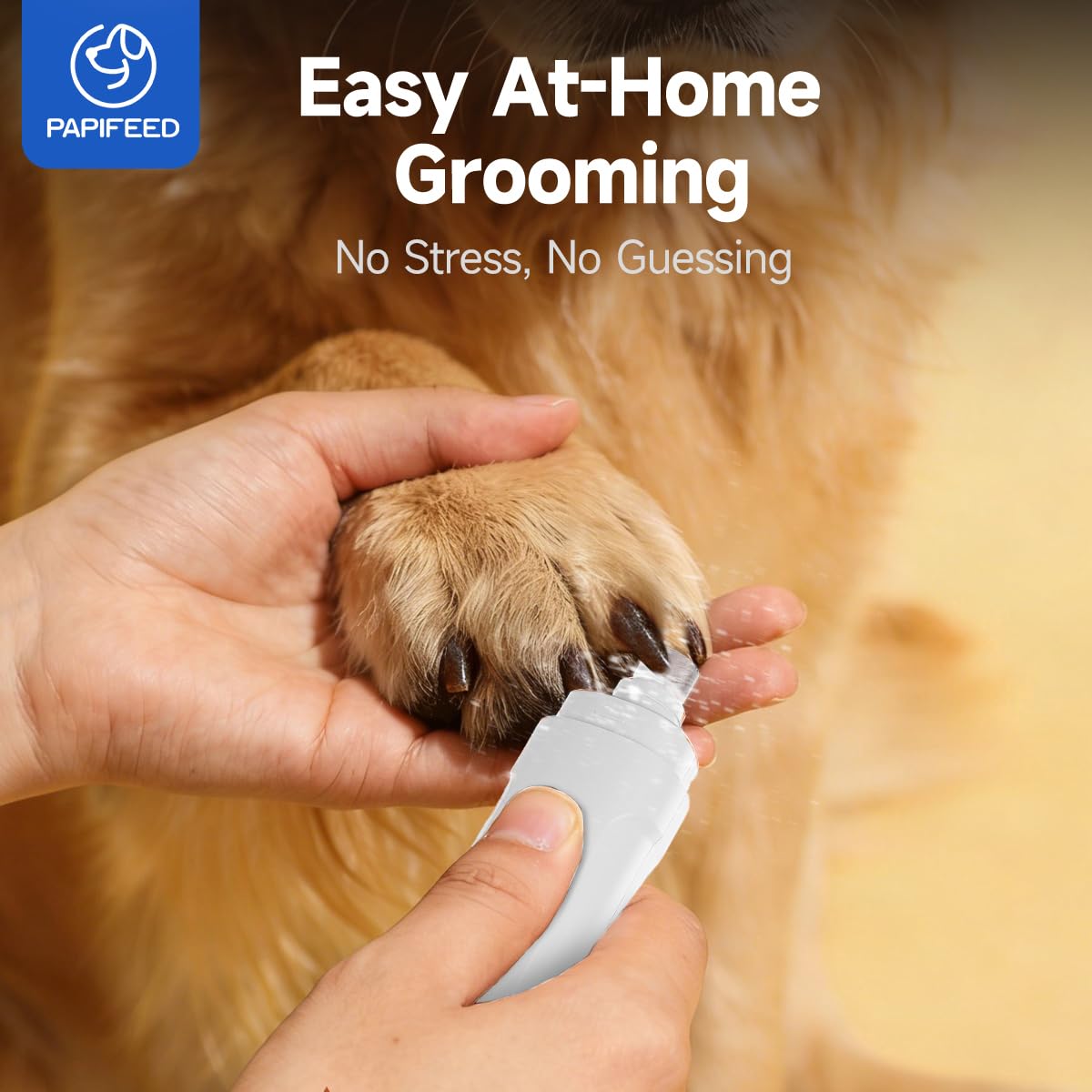Ultra Quiet 3-Speed Rechargeable Dog Nail Grinder with LED Light S448796