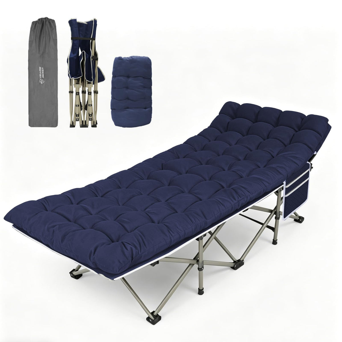 Folding Camping Cot Bed 32" Wide Oxford J539378