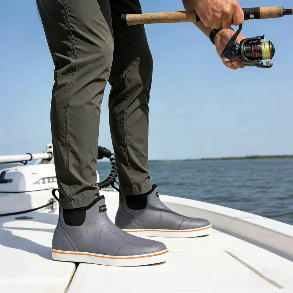 Waterproof Slip-On Ankle Deck Boots C66585