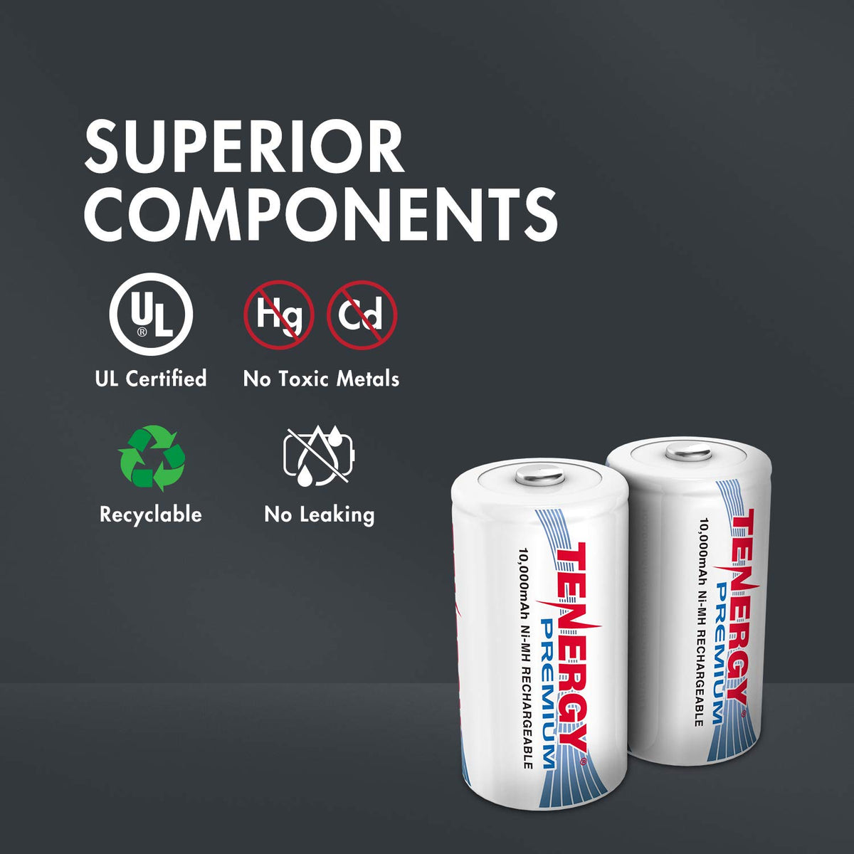 Rechargeable C & D Battery Combo Set Y1773