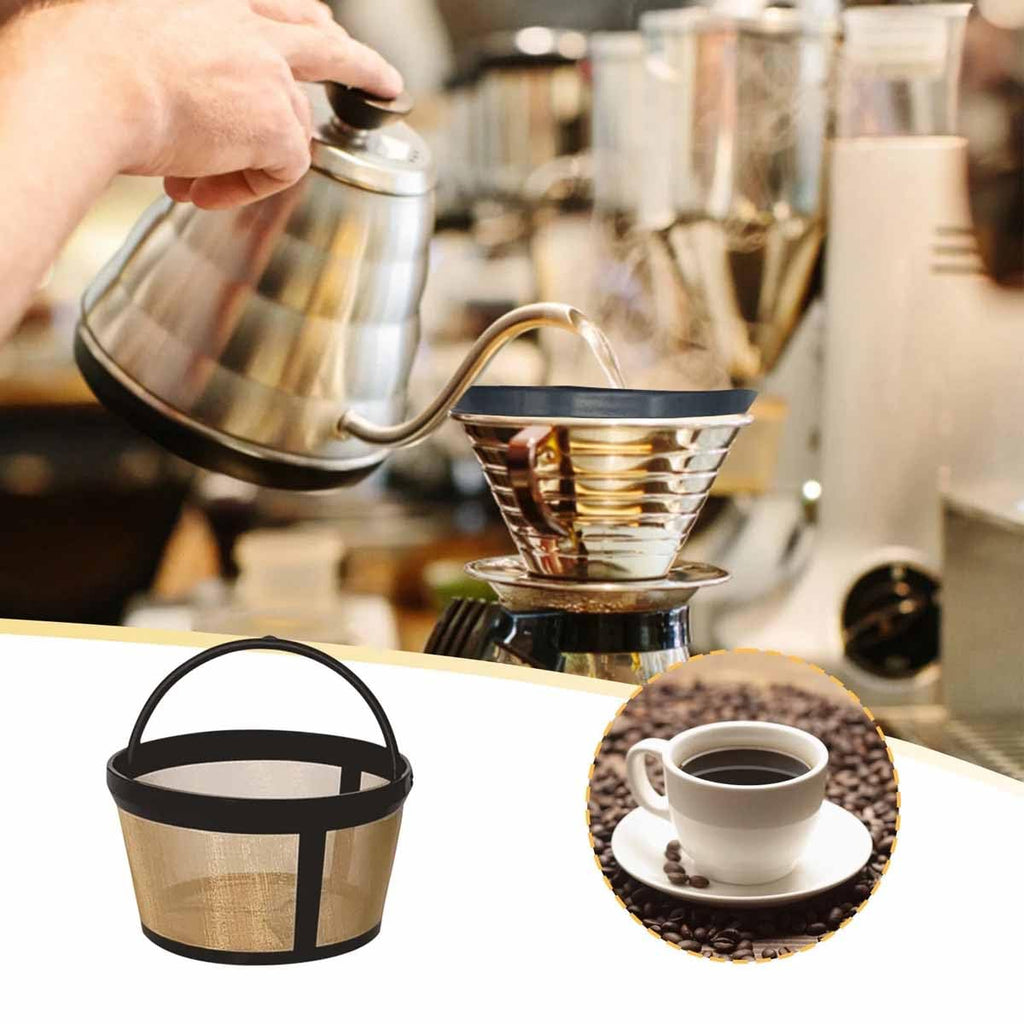 Reusable Coffee Filter Basket, 8-12 Cup Mesh, BPA-Free J931264