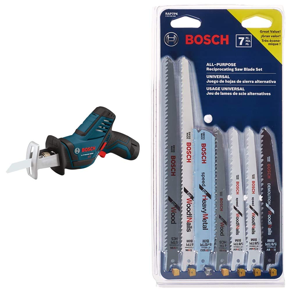 12-Volt Max Pocket Reciprocating Saw Kit with 7-Piece Reciprocating Saw Blade Set T235469