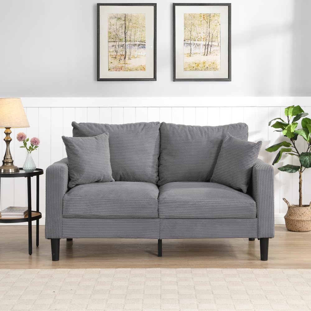 Light Gray 2 Seat Upholstered Sofa X8492
