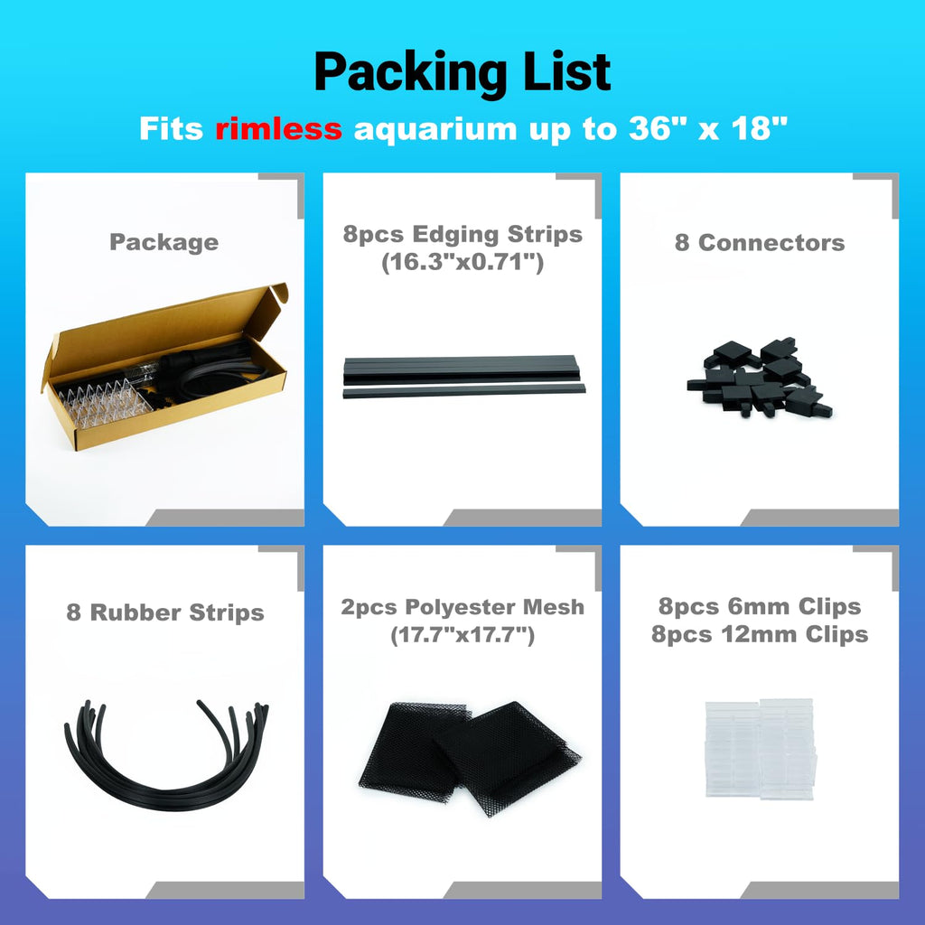 Adjustable Mesh Aquarium Lid S595
