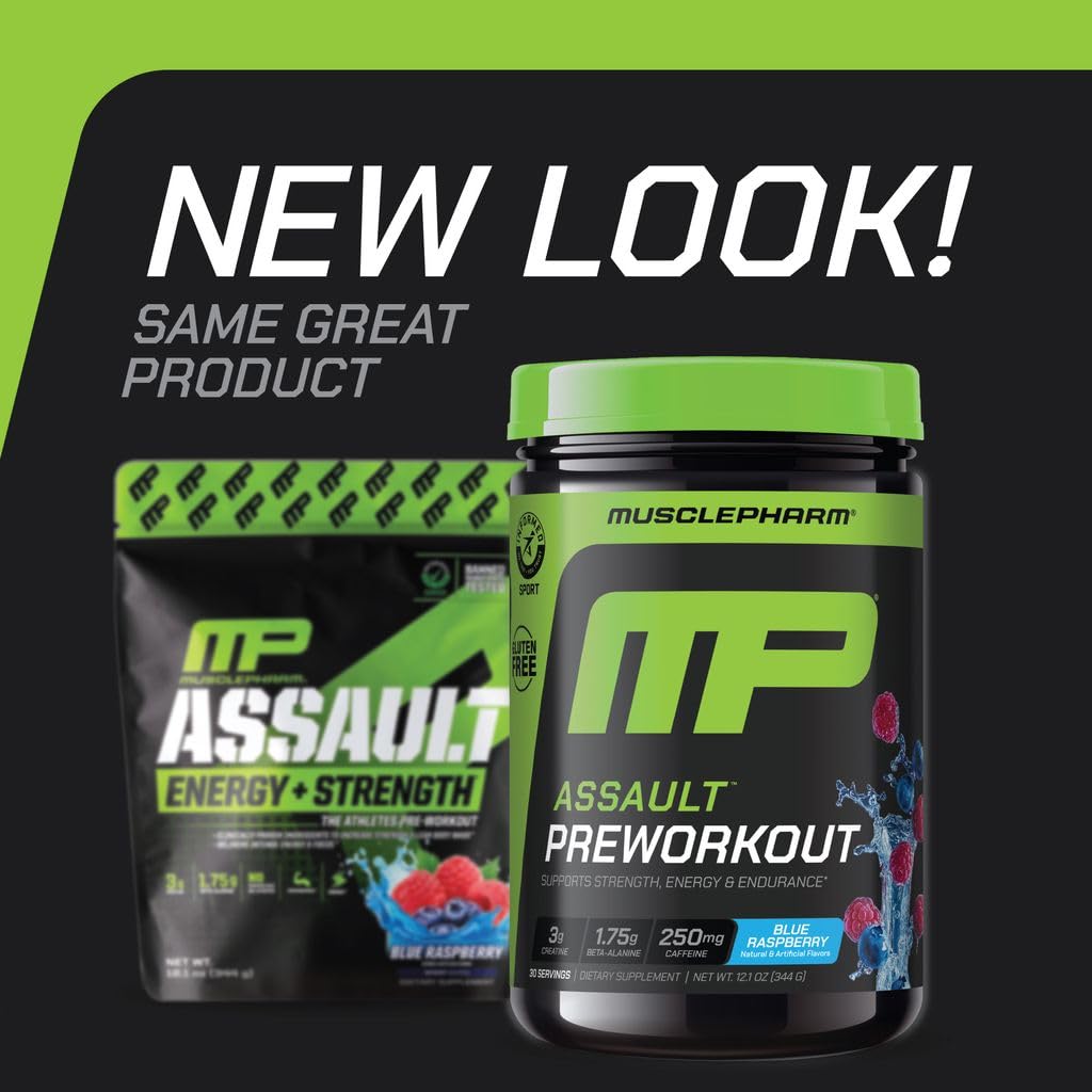 Blue Raspberry PreWorkout Powder 30 Servings O145696