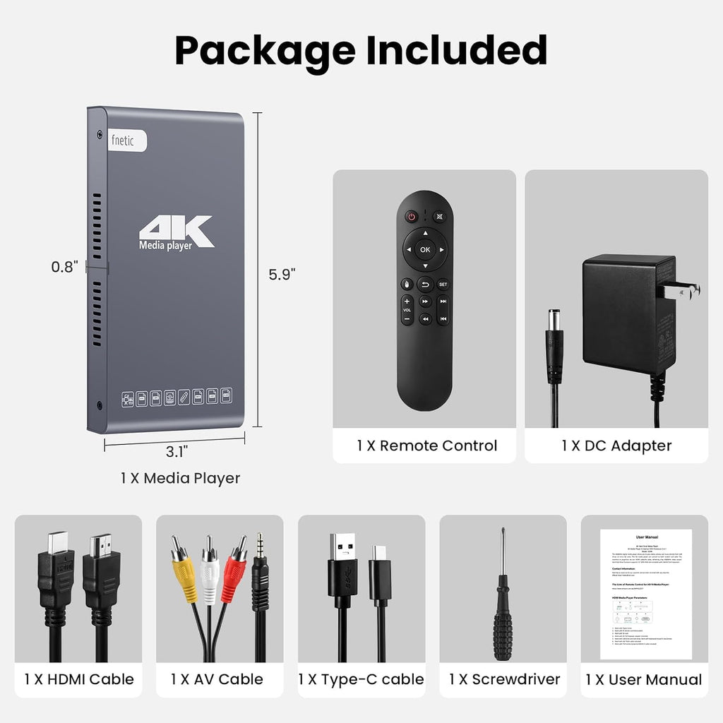 4K 60Hz H.265 Ultra HD Digital Media Player & HDD Enclosure 2 in 1 J8300