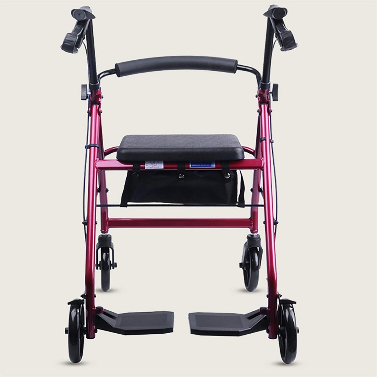 Blue Foldable Lightweight Rolling Walker with Seat P901