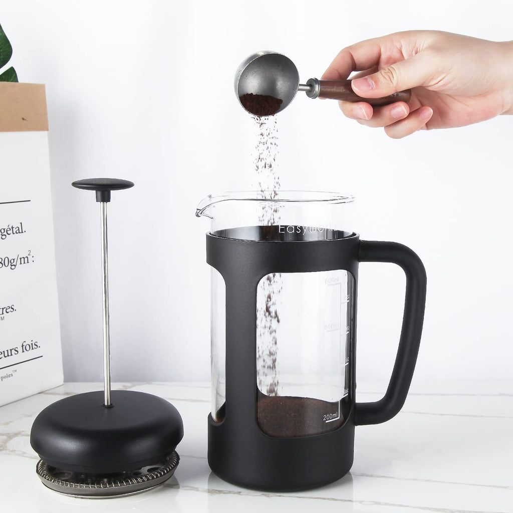 12 oz French Press Coffee Tea Maker with Measuring Coffee Spoon J848527
