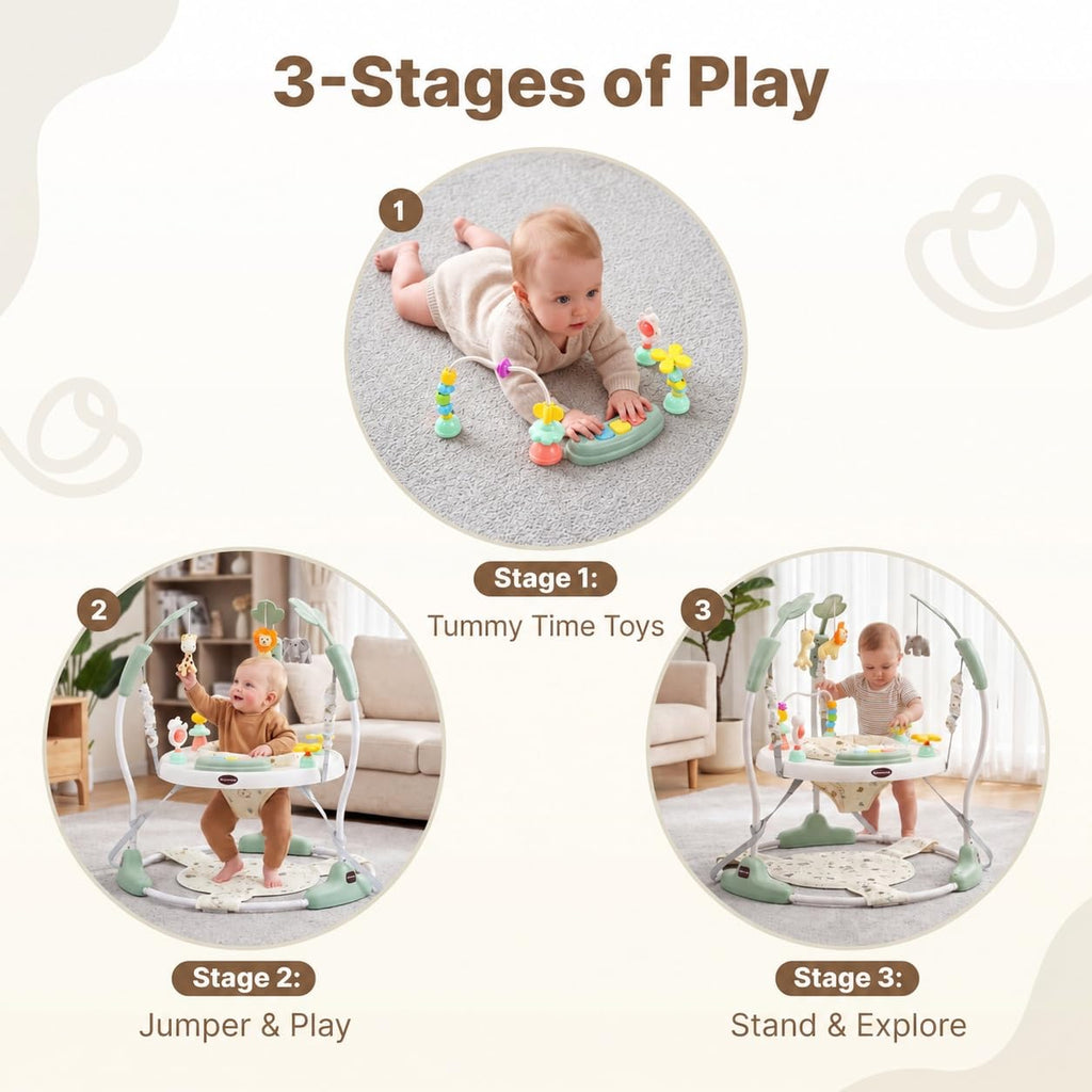 Green 3-in-1 Baby Jumper Activity Center W85297