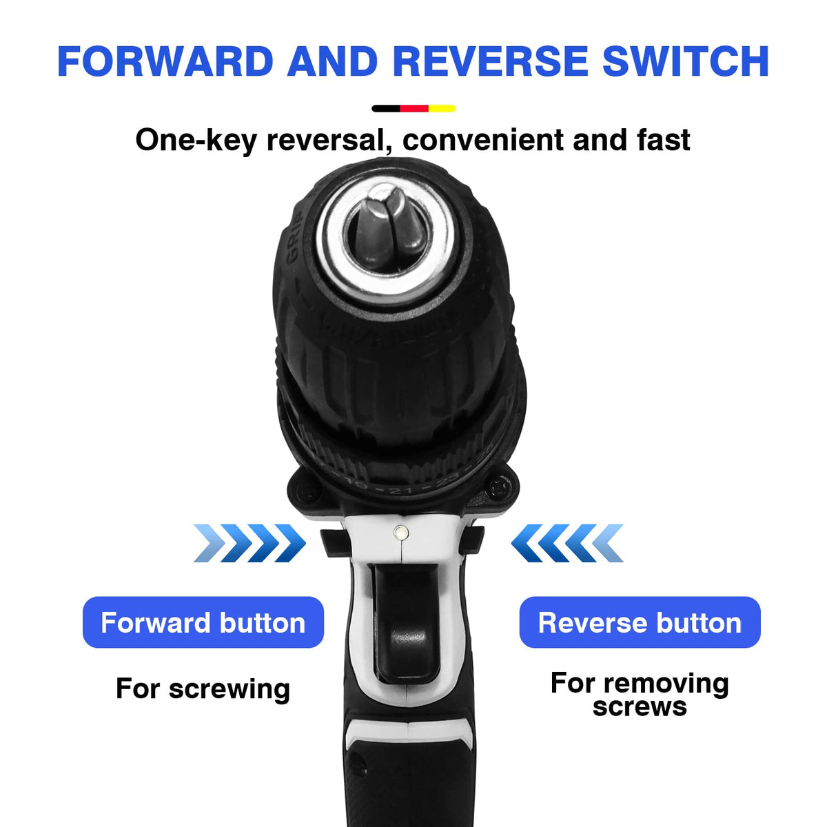 21V Cordless Drill Set with Battery and Fast Charger L2092