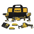 20-Volt Lithium-Ion Cordless Brushless Combo Kit 4-Tool with 2.0Ah Batteries D9321