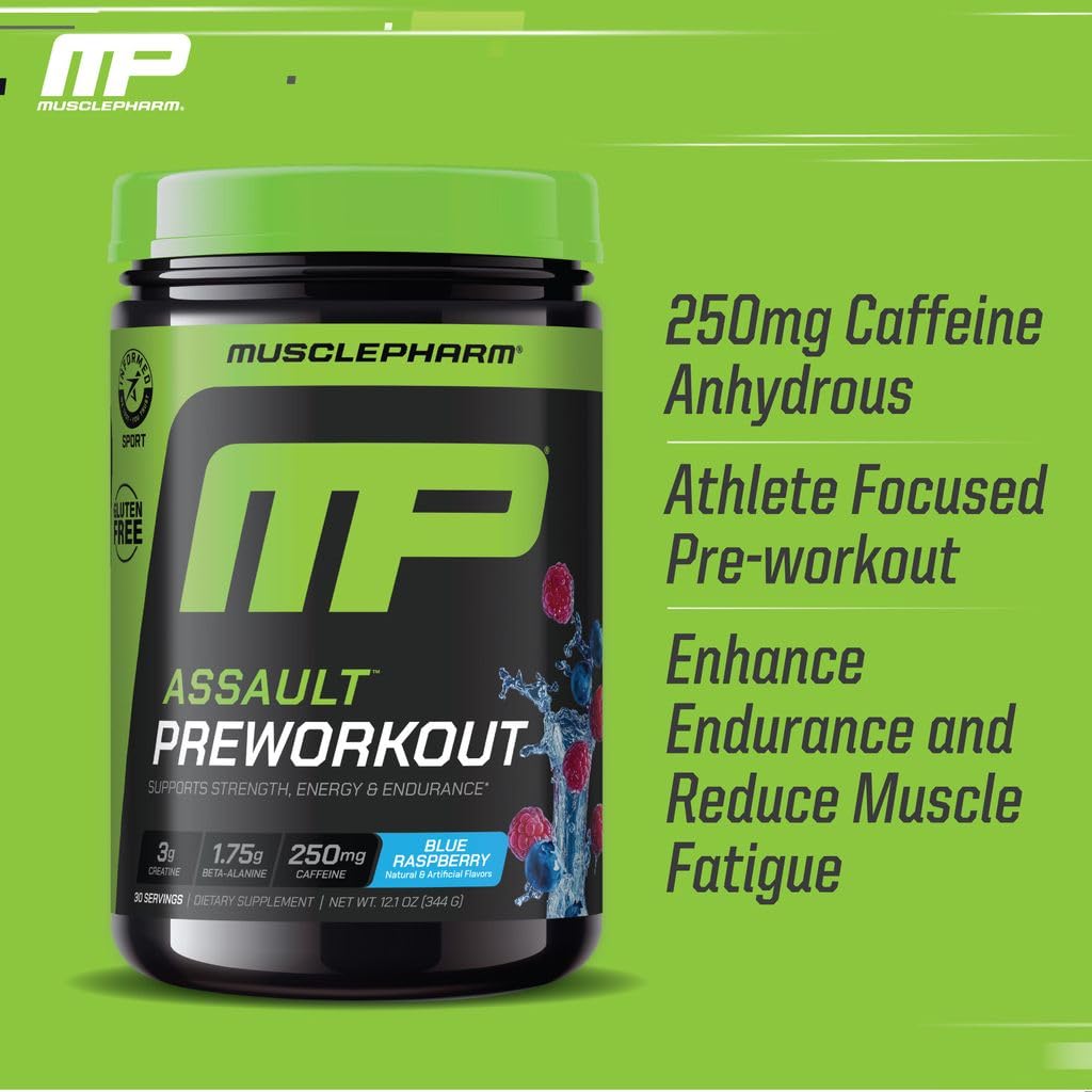 Blue Raspberry PreWorkout Powder 30 Servings O145696