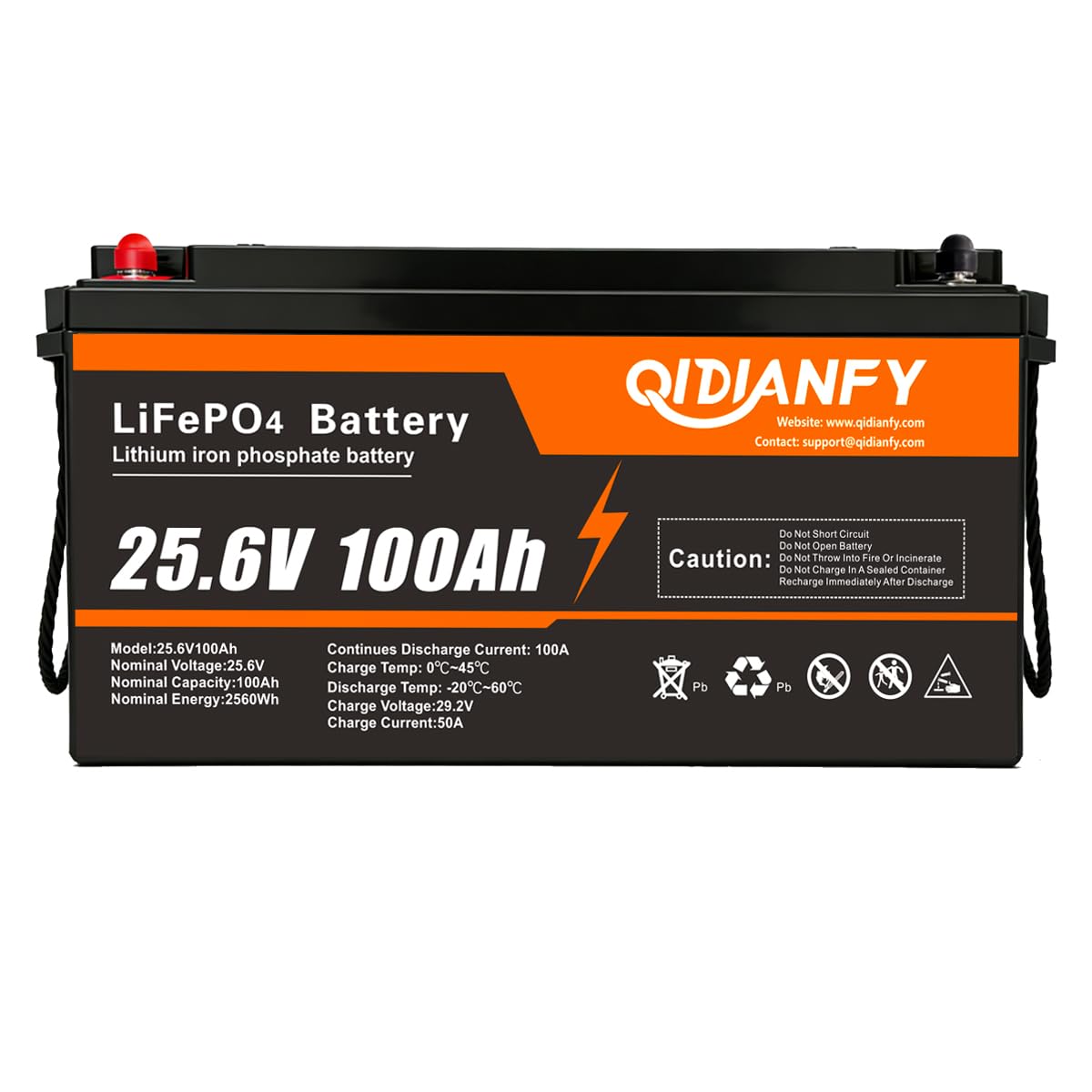 24V 100Ah LiFePO4 Lithium Battery K243655