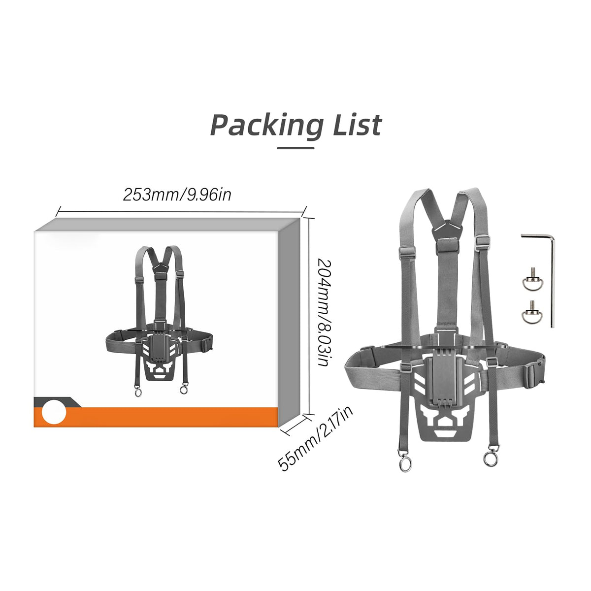 Handsfree Remote Control Chest Mount Straps A91276