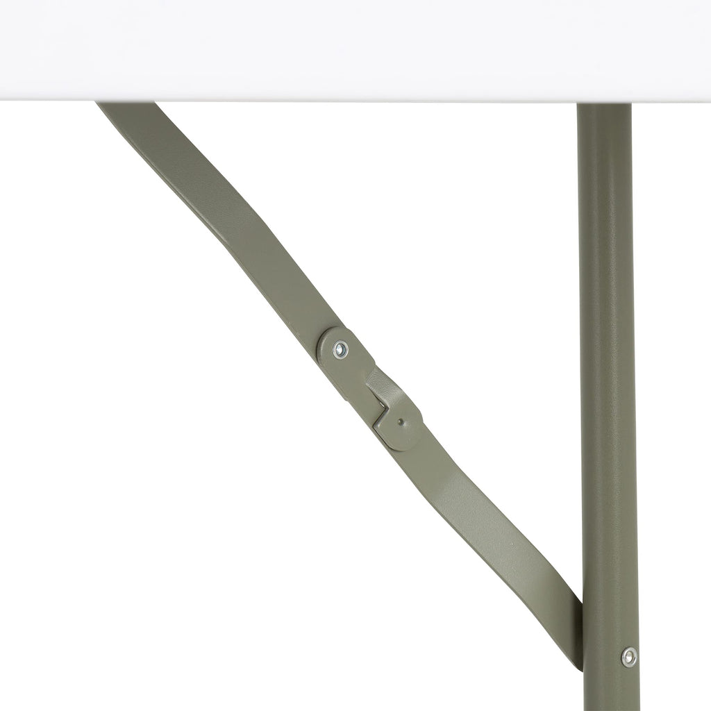 White Rectangular Blow-Molded Plastic Folding Training Table Z83087