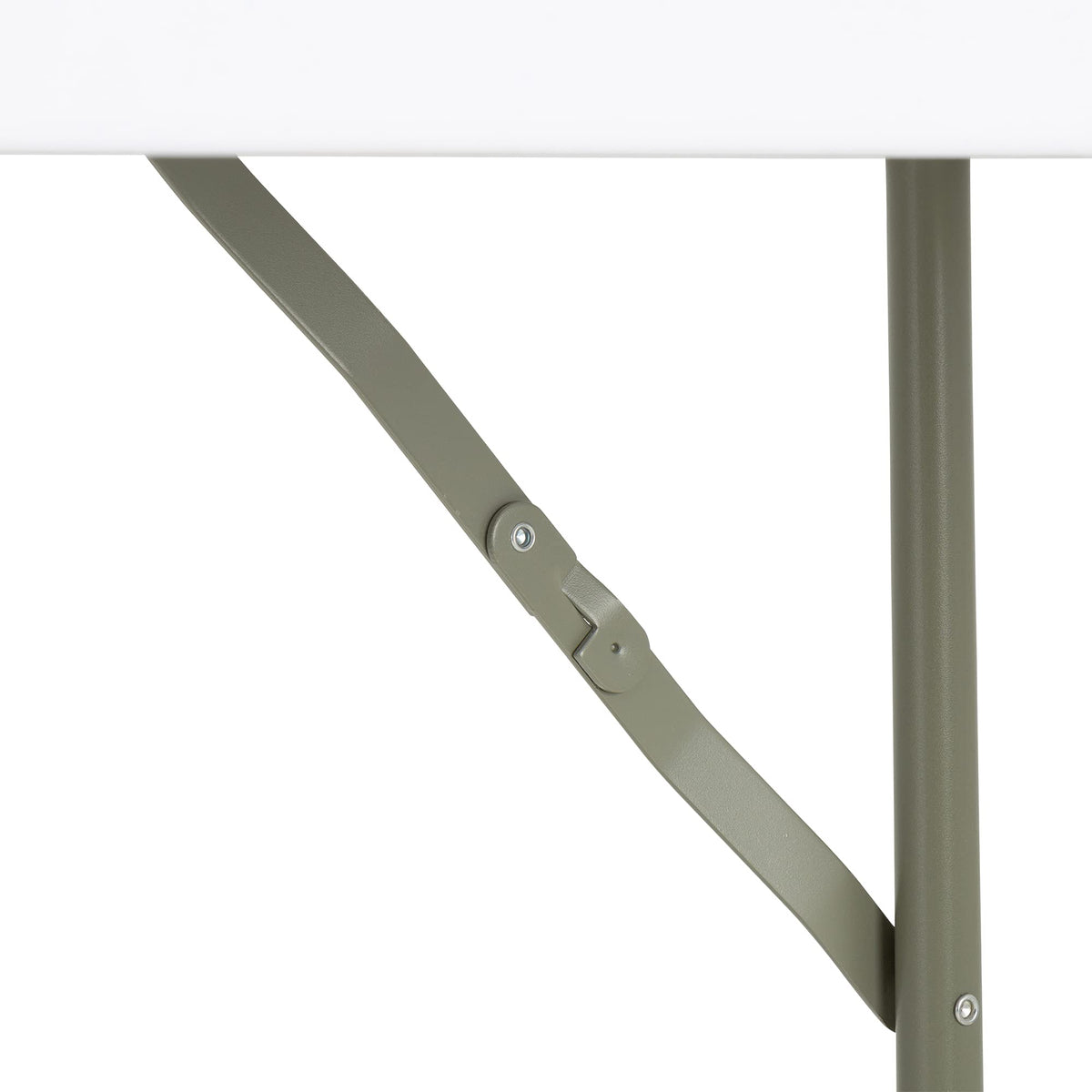 White Rectangular Blow-Molded Plastic Folding Training Table Z83087