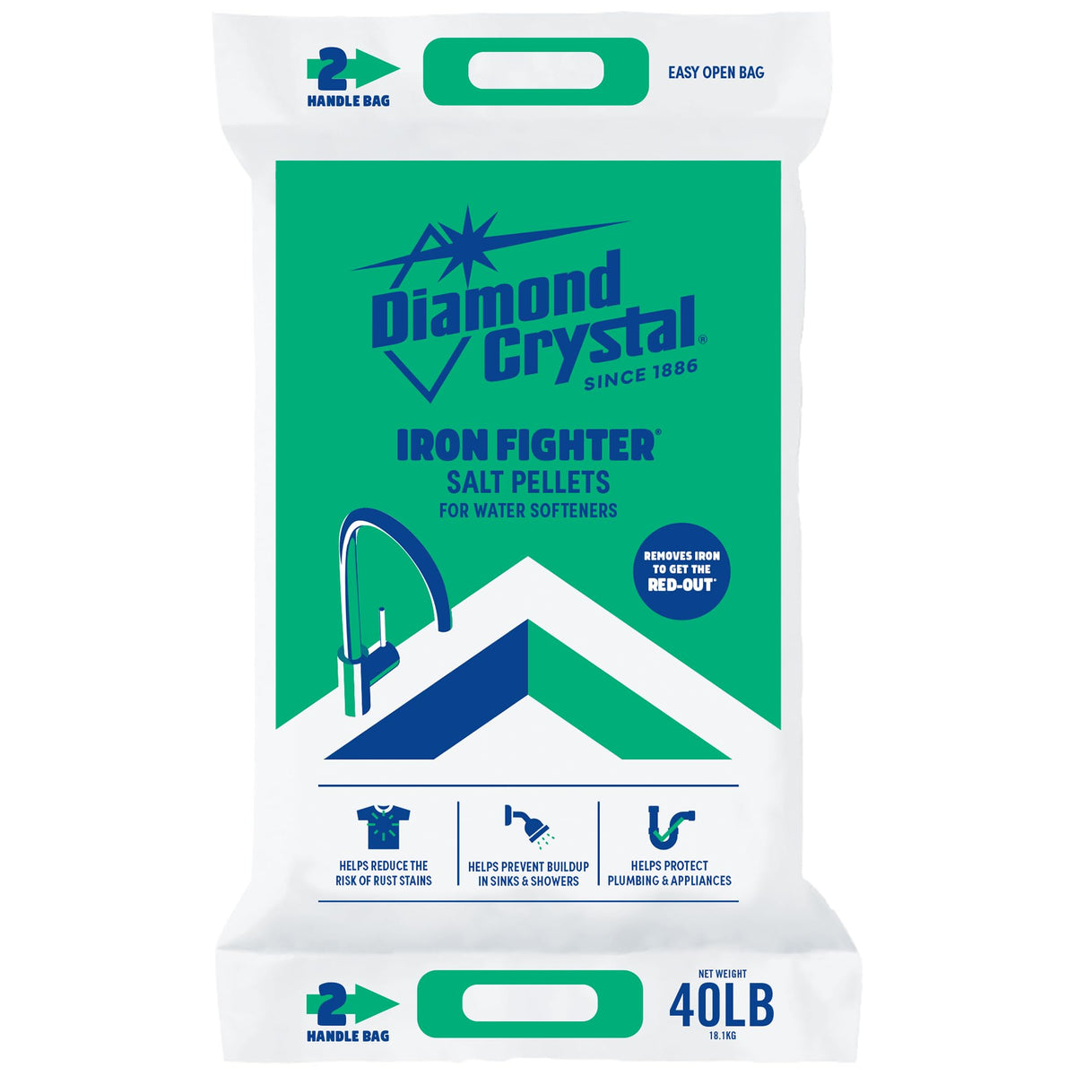 6 Pack Water Softener Salt Pellets, 40 lb P6916