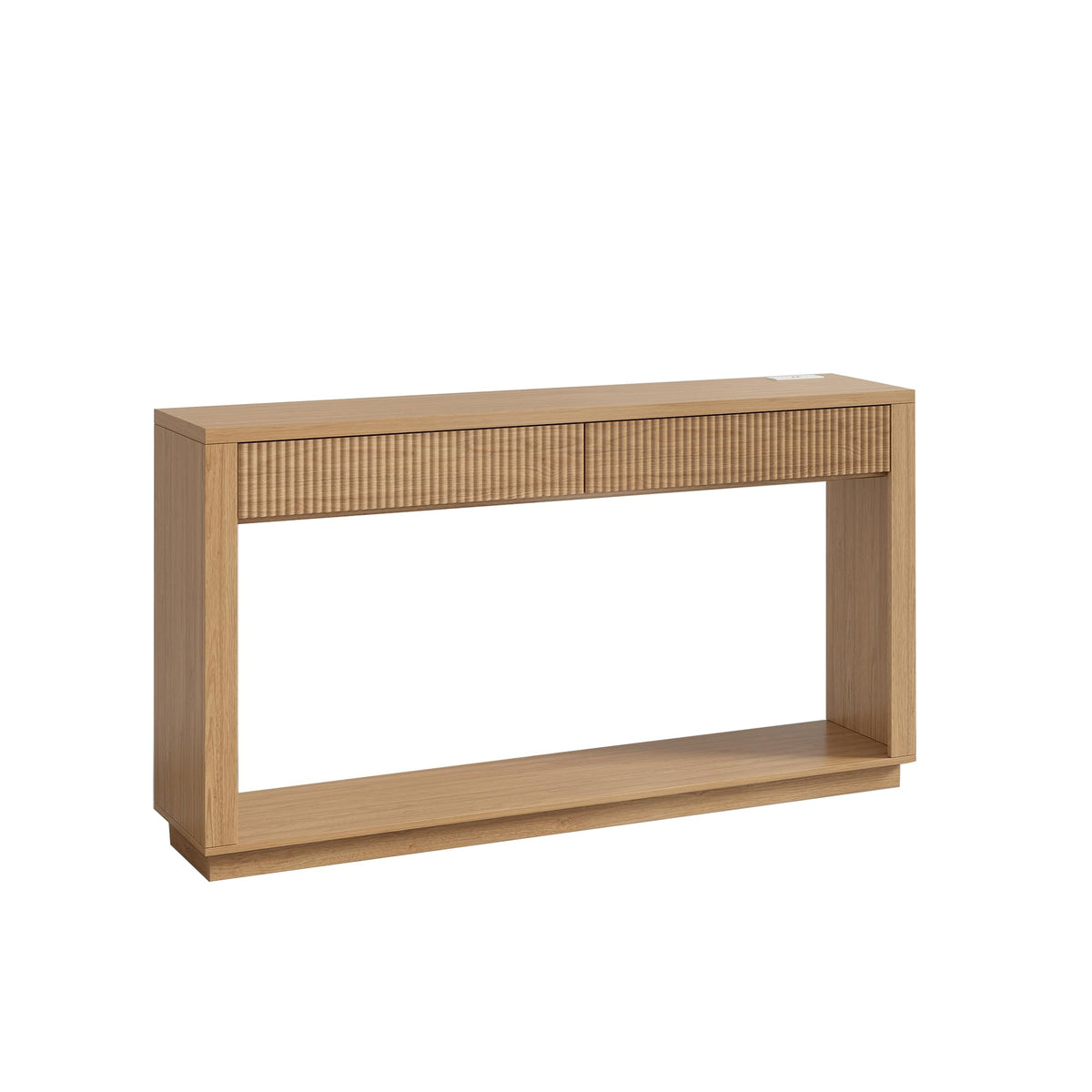 63 Inch Oak Console Table with 2 Drawers W233