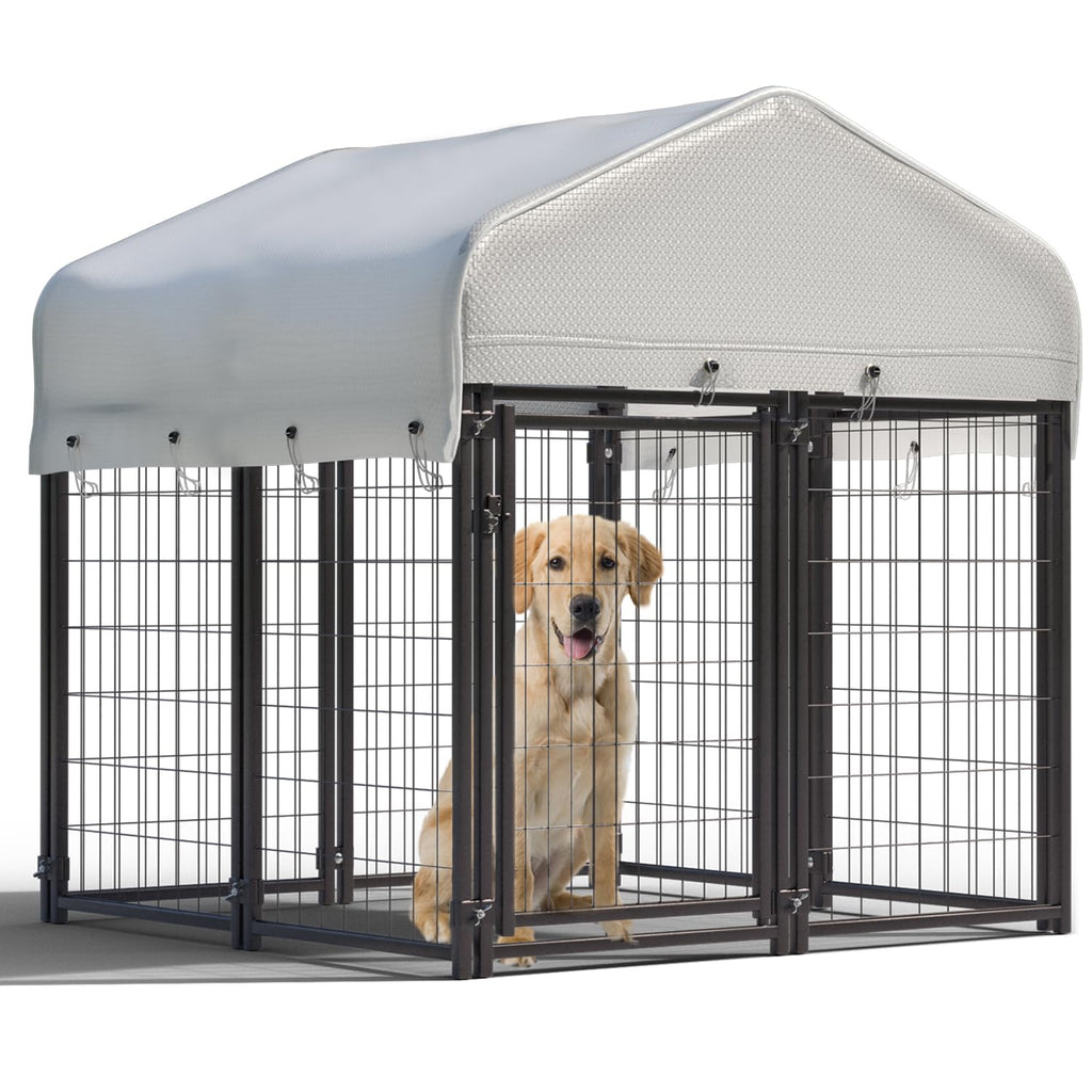 Large Heavy Duty Outdoor Dog Kennel with Roof J7057