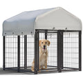 Large Heavy Duty Outdoor Dog Kennel with Roof J7057
