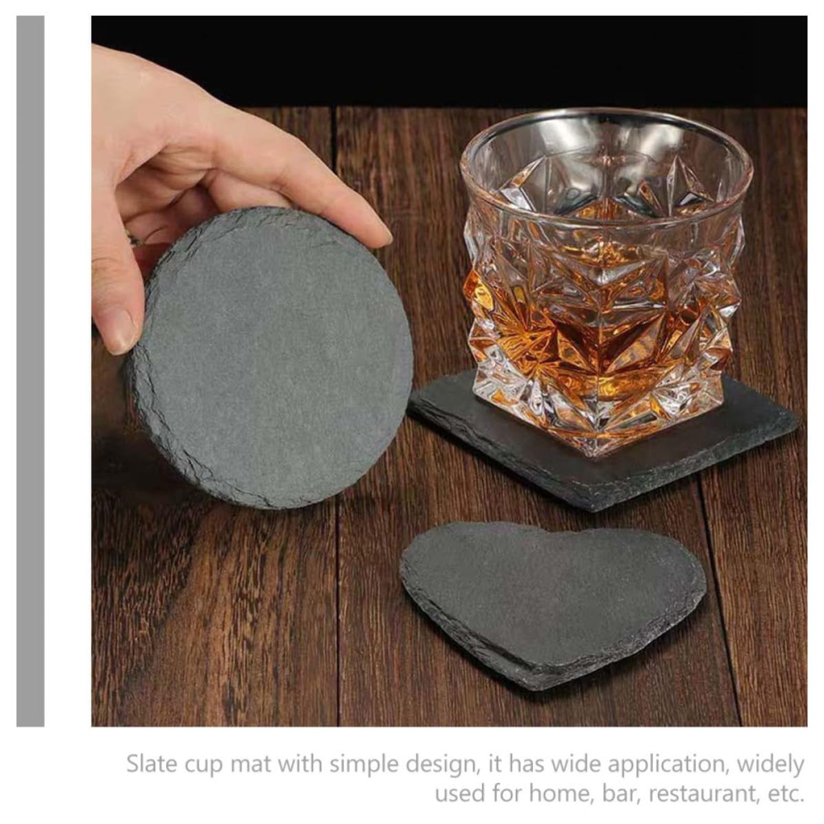 Natural Stone Coasters Set E260274