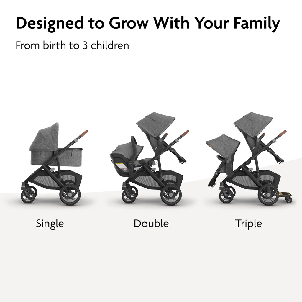 Convertible Single-to-Double Stroller Y8606
