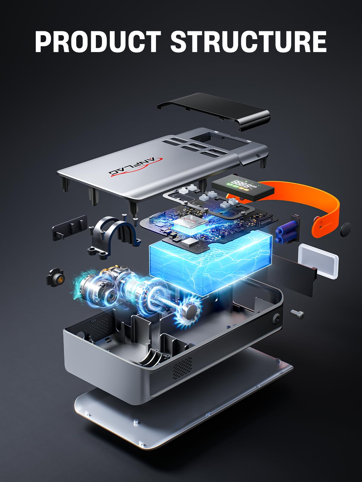 8-in-1 Car Jump Starter with Air Compressor N79380