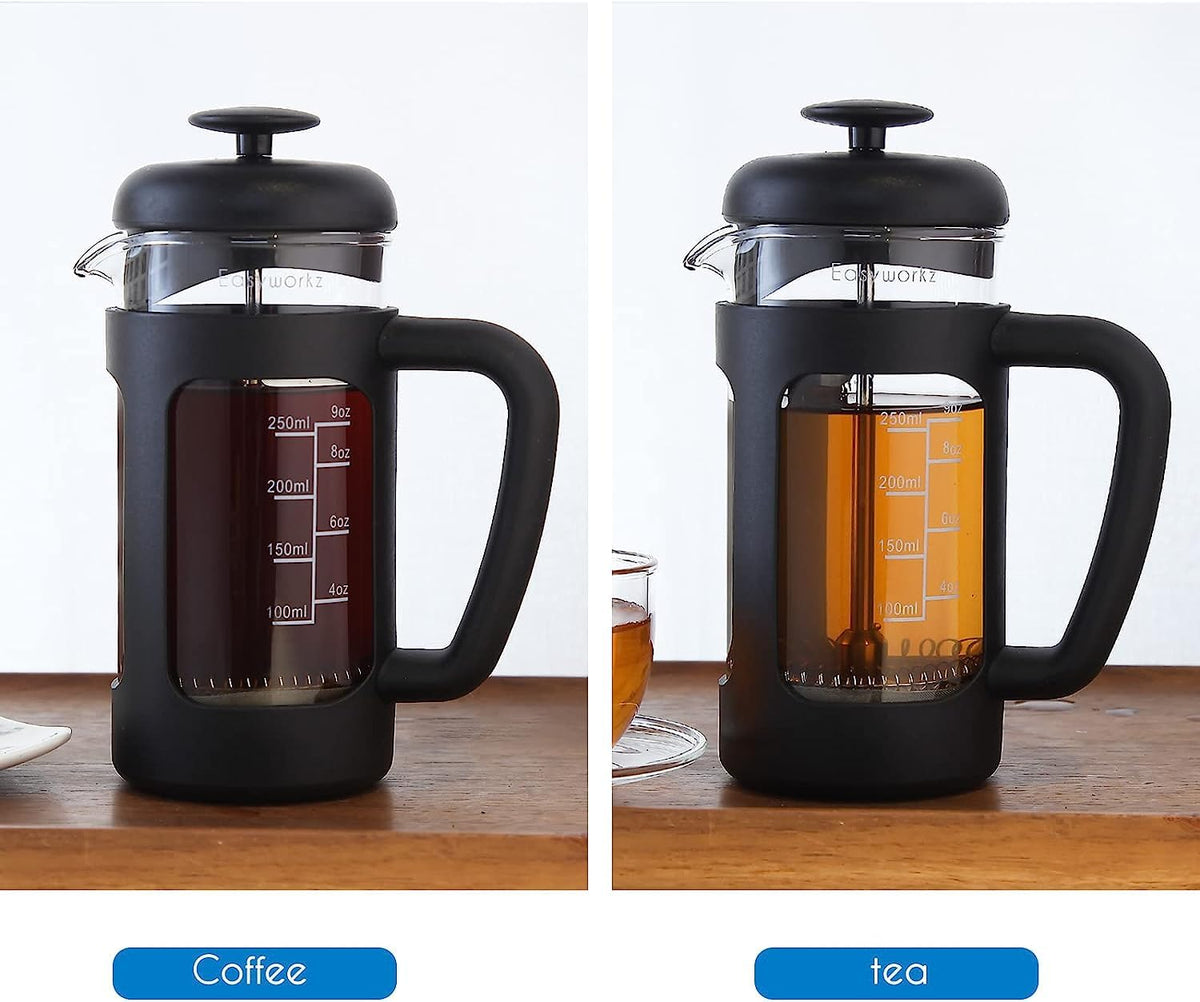 12 oz French Press Coffee Tea Maker with Measuring Coffee Spoon J848527