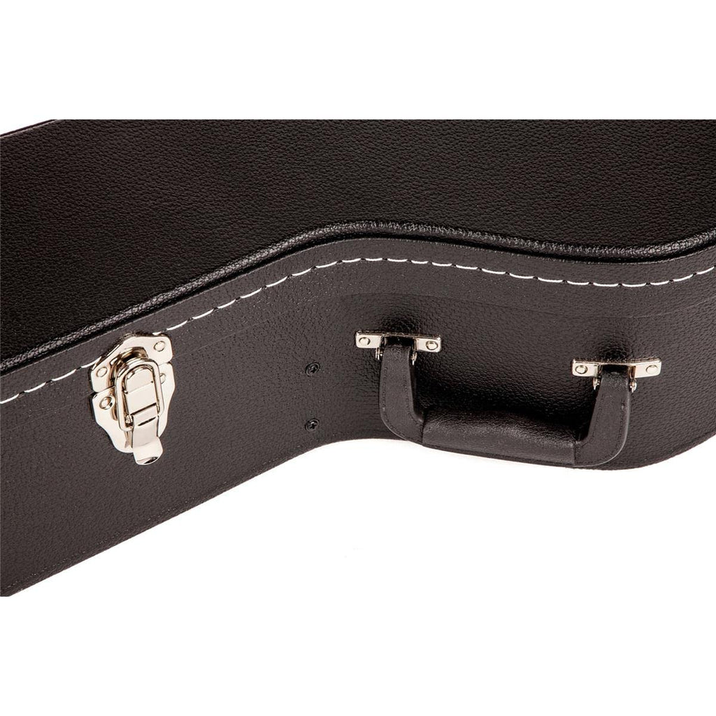 Black Flat-Top Dreadnought Acoustic Guitar Case with 1-inch Foam Padding L3263